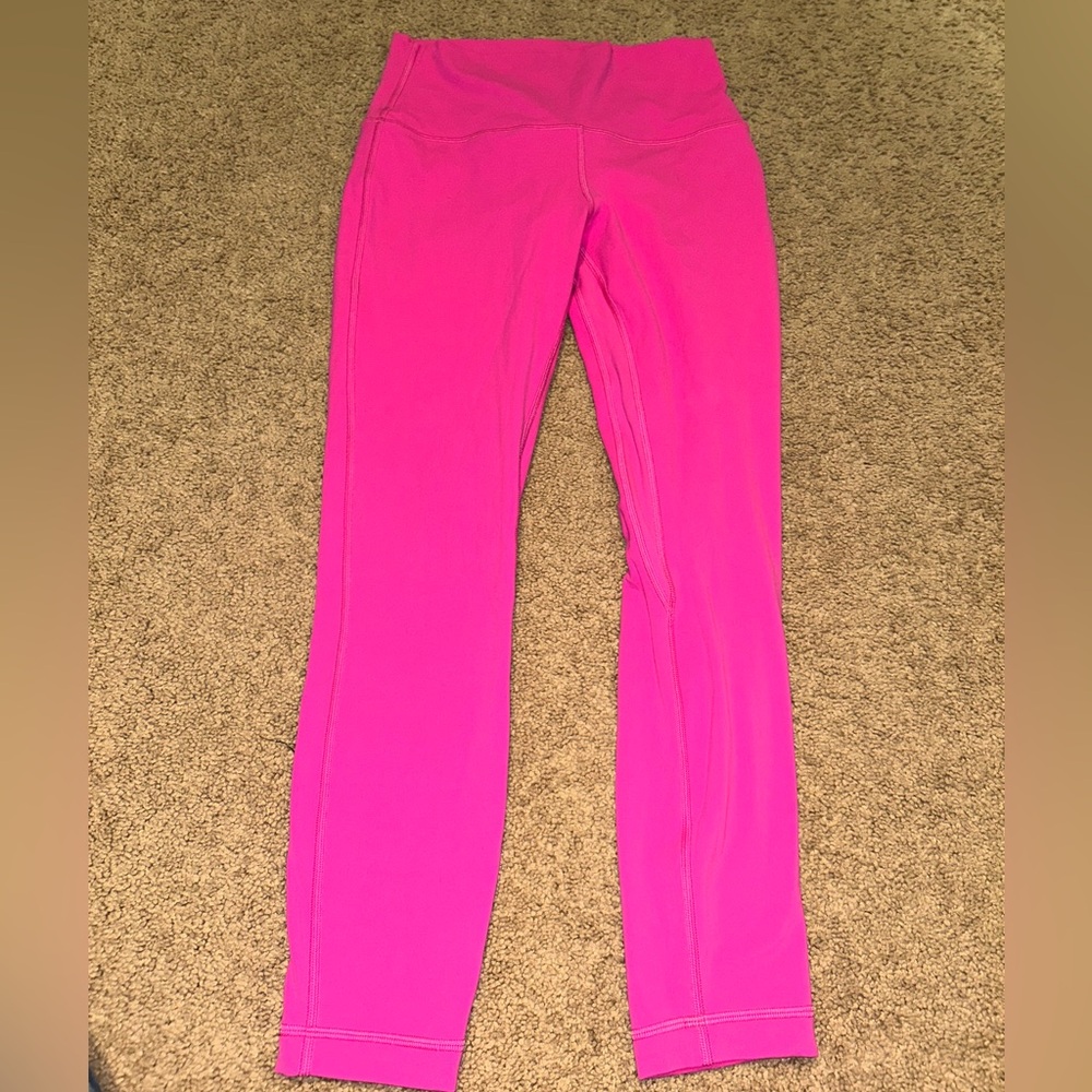 pink lululemon leggings!! size 8 and 25” length